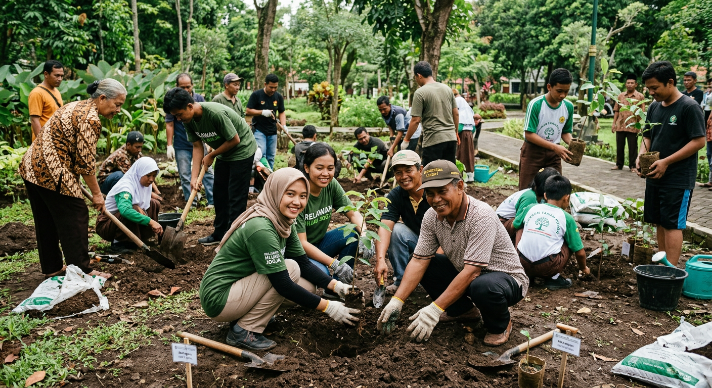 Penanaman Pohon Bersama Komunitas LIVESGP MALUKU Hijau