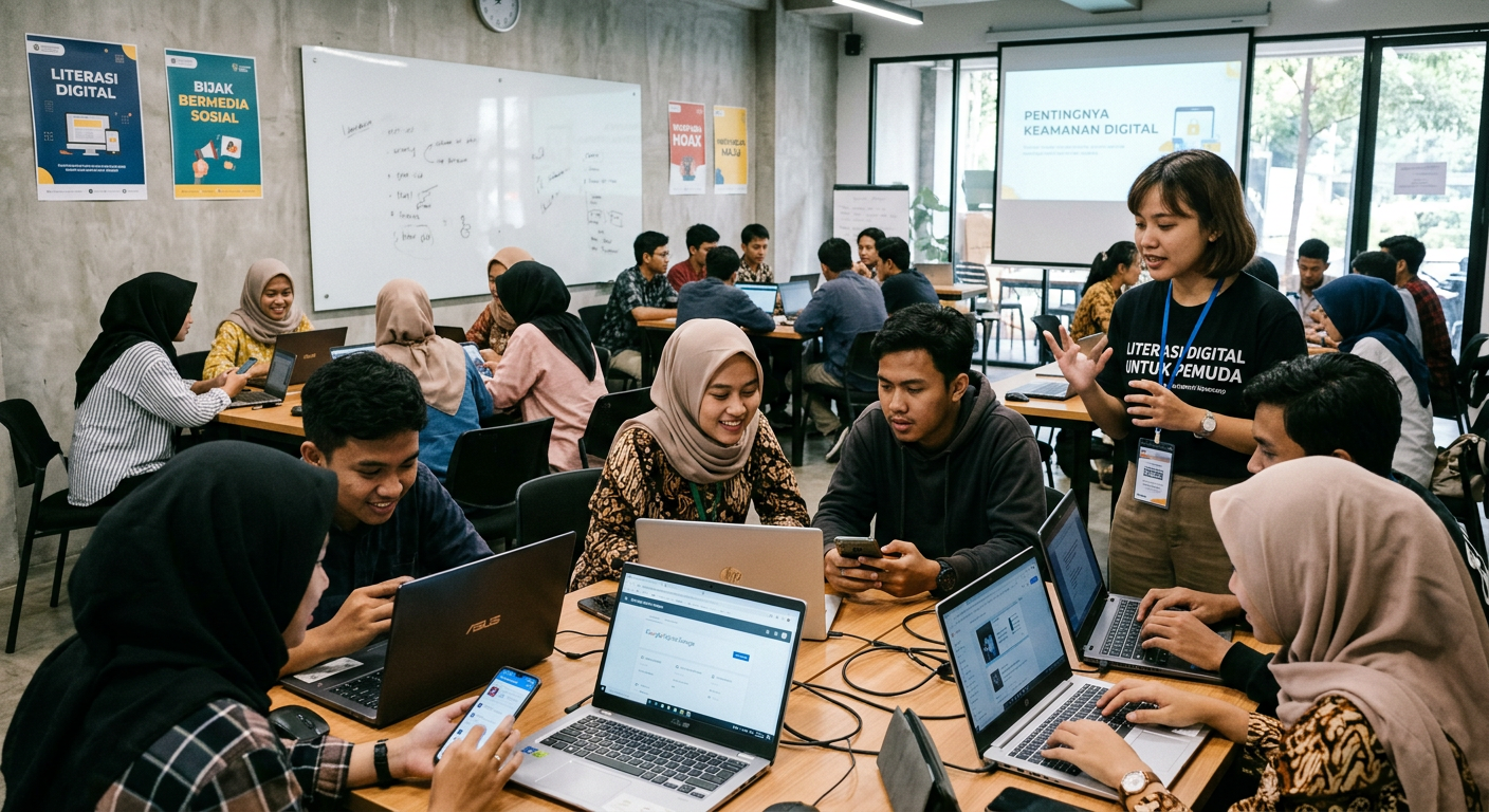 Workshop Literasi Digital Pemuda - kegiatan LIVESGP MALUKU