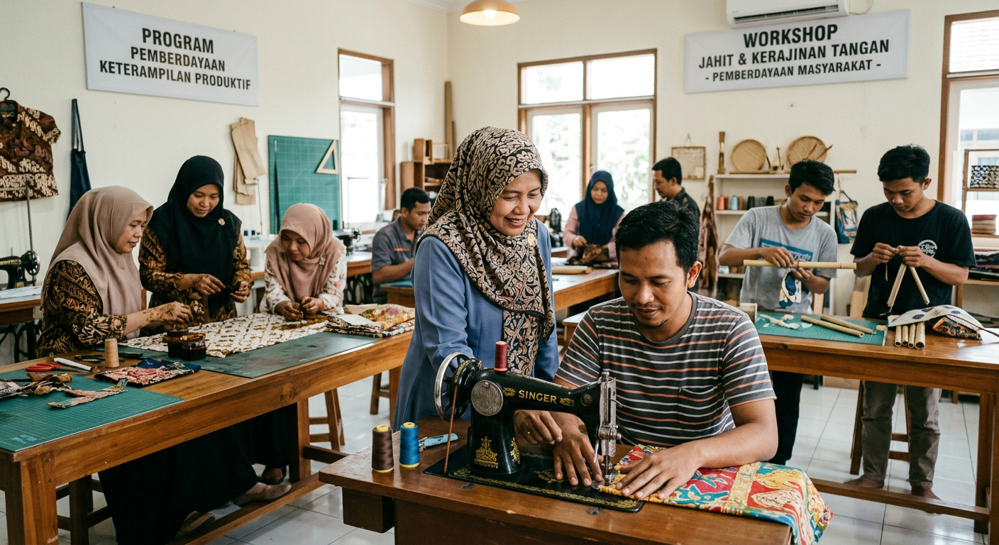 LIVESGP MALUKU Berdaya - Program pemberdayaan masyarakat dan peningkatan keterampilan produktif.